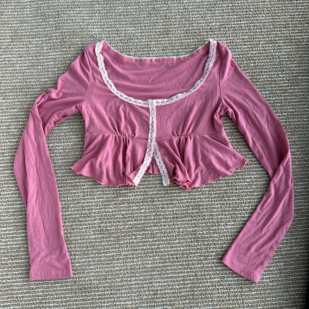 Long sleeve crop top